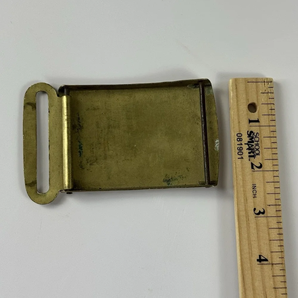 Vintage Military Police Belt Buckle Named US Army‎